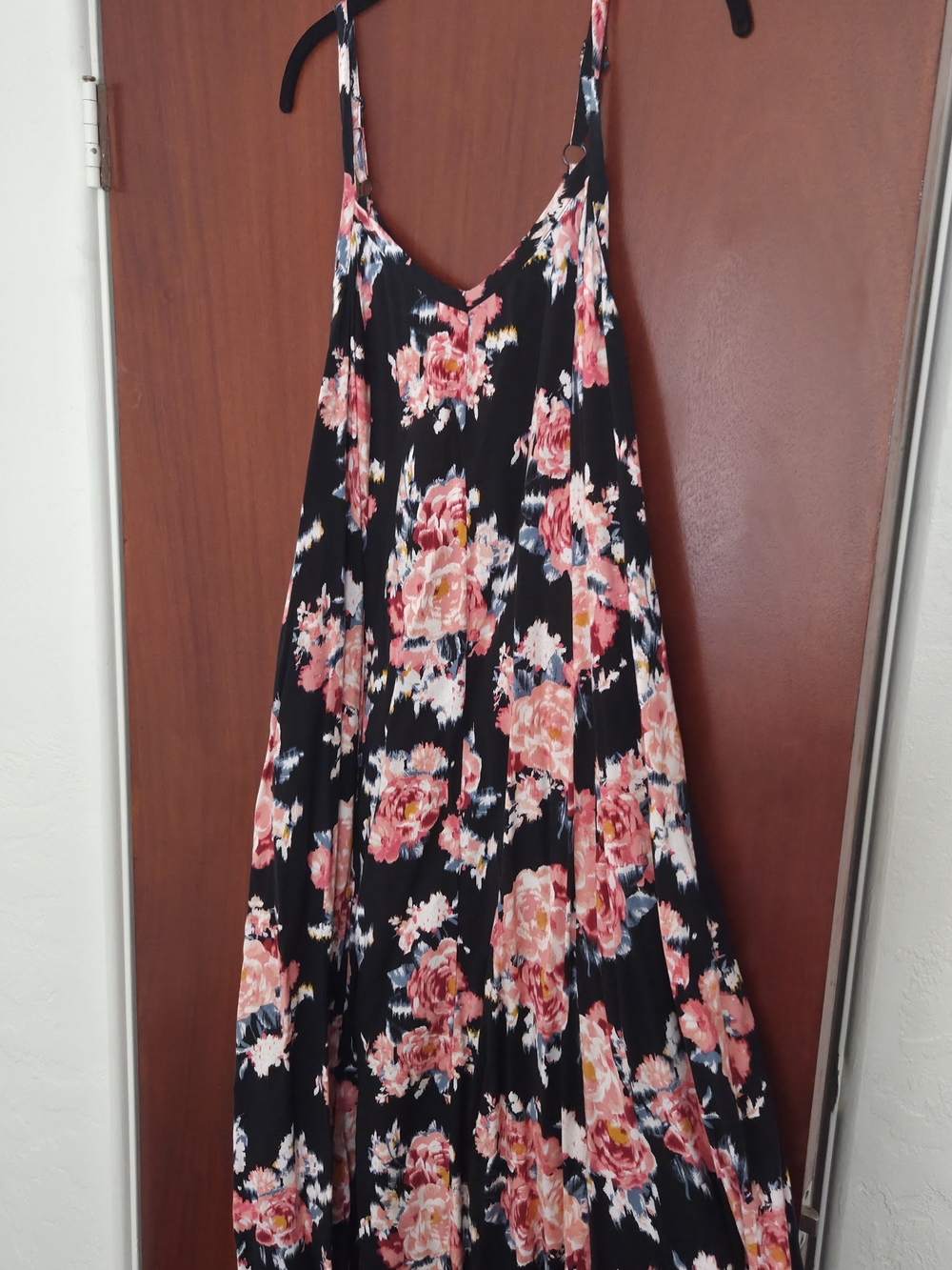 torrid Black Maxi Dress with Pink Floral Print - Picture 2 of 3